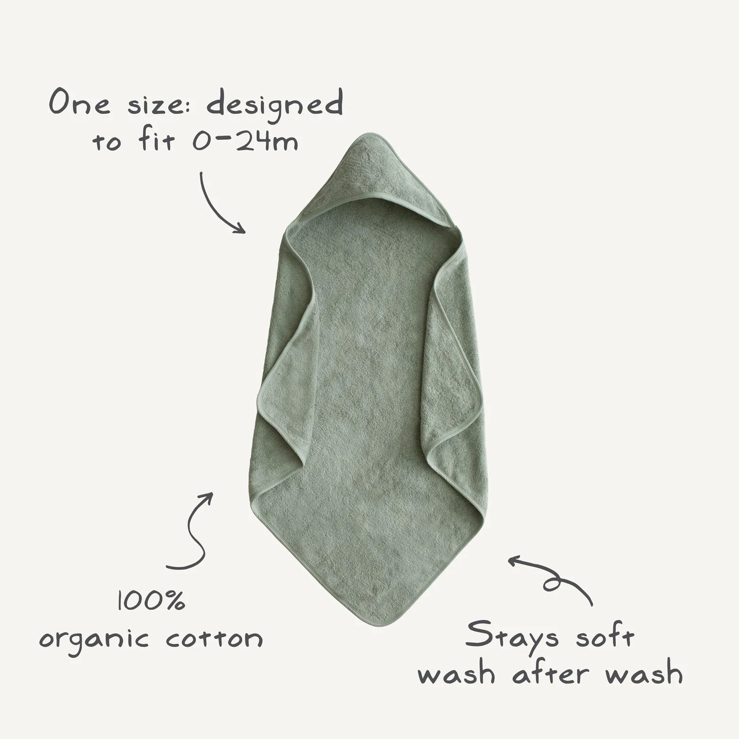 Organic Cotton Hooded Baby Towel